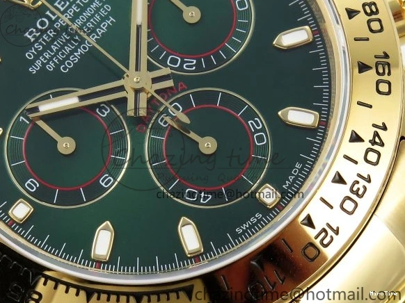 MiroTime 0104 ModernLook Daytona 116508 QF 1:1 Best Edition Green Dial on YG Bracelet SH4130 V3 (Gain Weight) 1724